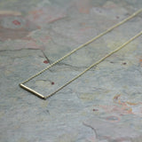 9CT Yellow Gold Bar Necklace