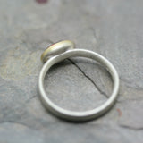 GOODMAN MORRIS Silver & 18ct Yellow Gold 'Puri' Ring