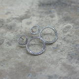 SOLEY 18ct White Gold & Diamond 'Double Circles' Earrings