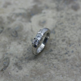 ADAM Trilogy Princess Cut Diamond Engagement Ring