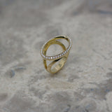 ADAM 18ct Gold & Diamond 'Outline' Ring