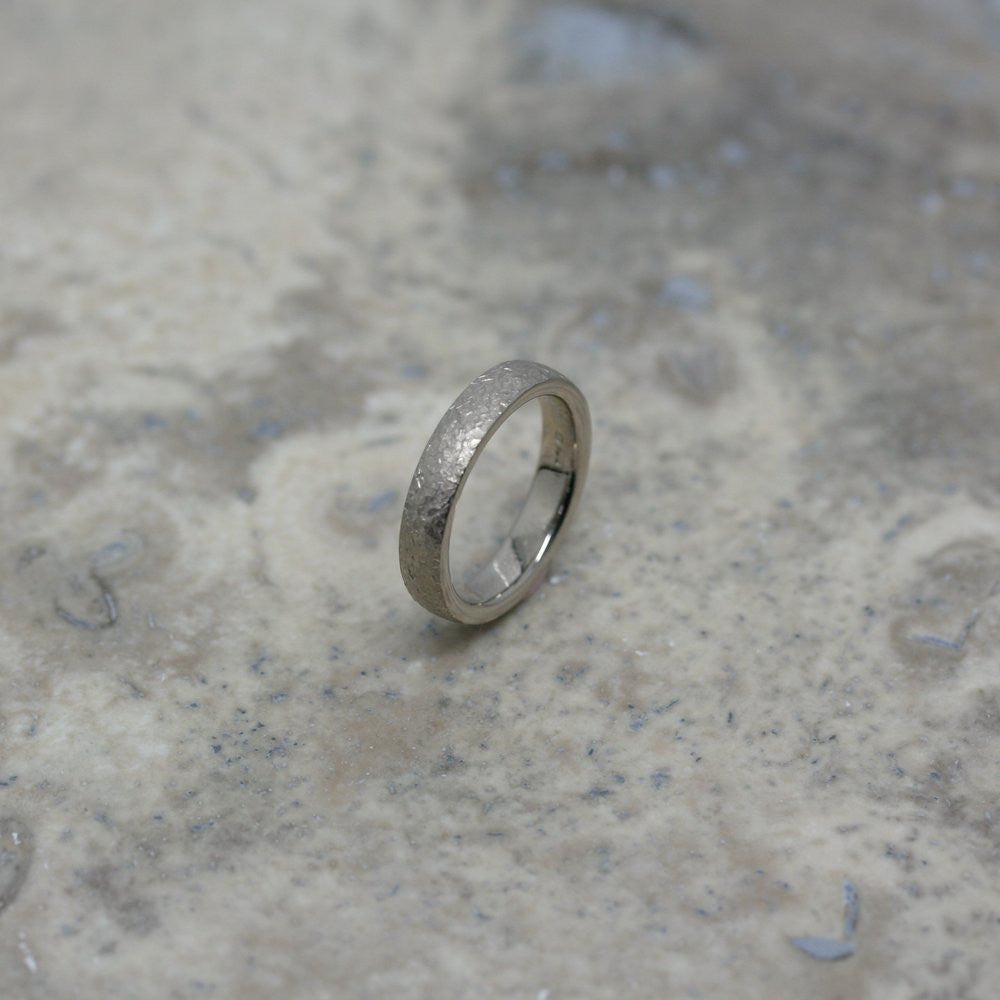 Furrer-Jacot 18ct White Gold Textured Ring
