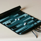 Pemberton & Milner Leather Travel Backgammon Set