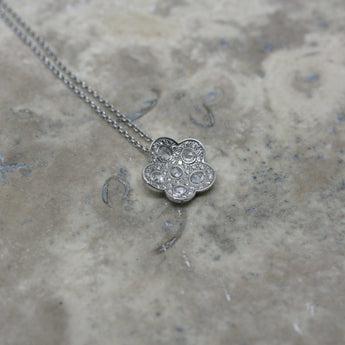 Soley 18ct white gold and diamond pendant