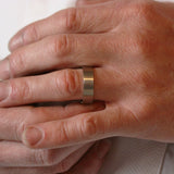 FURRER-JACOT 18ct White Gold Matte Gentlemen's Wedding Ring