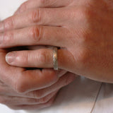FURRER-JACOT 18ct White Gold Textured Gentlemen's Wedding Ring