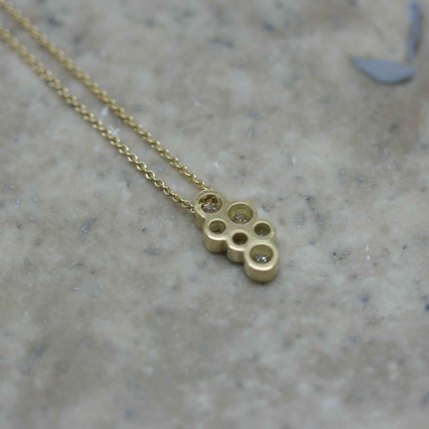 BUEL 18ct Yellow Gold & Diamond 'Bubbles' Pendant