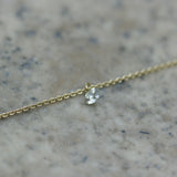 BUEL 18ct Yellow Gold 'Naked' Diamond Necklace