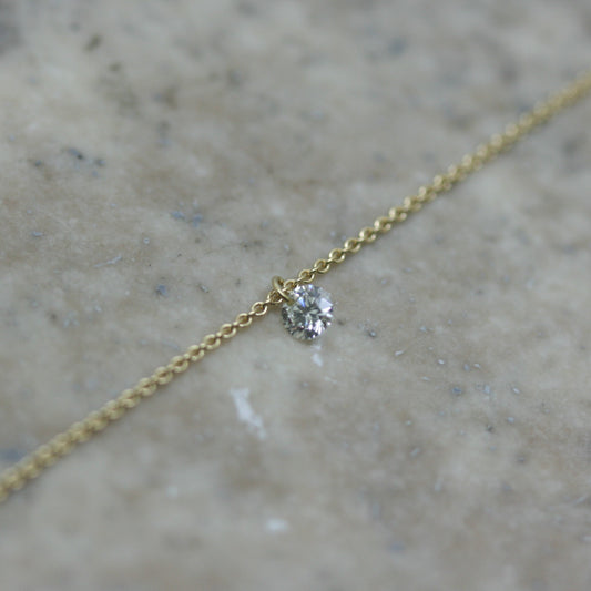 BUEL 18ct Gold 'Naked' Diamond Necklace