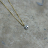 BUEL 18ct Yellow Gold 'Naked' Diamond Necklace