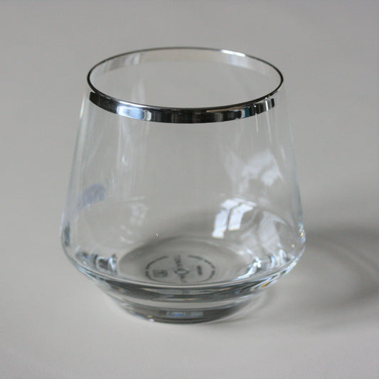 SONJA QUANDT Silver Edged Crystal 'Gin' Glass