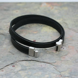 SAN 'Flat' Leather Bracelet