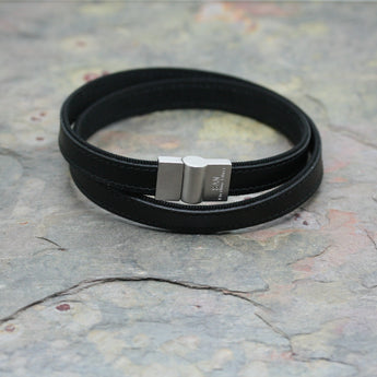 SAN 'Flat' Leather Bracelet