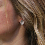 SAN Silver 'Random Shape' Stud Earrings